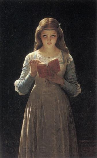 Pierre-Auguste Cot Pause for Thought Norge oil painting art